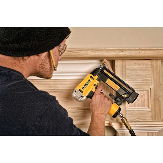 DEWALT DWFP12233 18-Gauge Precision Point Pneumatic Brad Nailer, 5/8 in to 2-1/8 in, 100-Nail Magazine product image