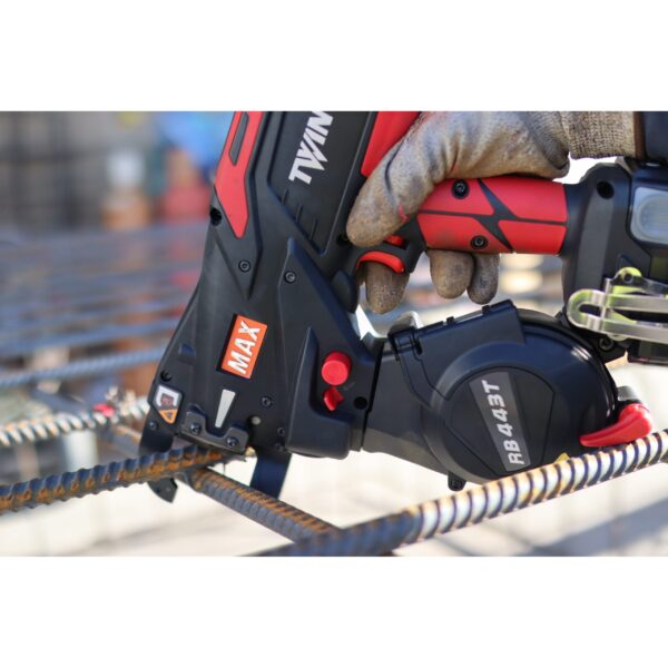 Max USA RB443T Rebar Tying Tool up to #7 x #7 with 19ga wire - 5AH battery and charger included product image
