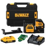 DEWALT DCLE34020G 20V MAX XR Cordless Cross Line Green Laser Kit, Self-Leveling, ±1/8 in at 30 ft, 17 hr Runtime product image