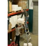 Werner P374 10ft Reach Height Aluminum Platform Ladder, 4 ft, Type IA, 300 lb Duty Rating product image