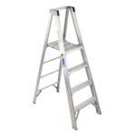 Werner P404 10ft Reach Height Aluminum Platform Ladder, 4 ft, Type IAA, 375 lb Duty product image