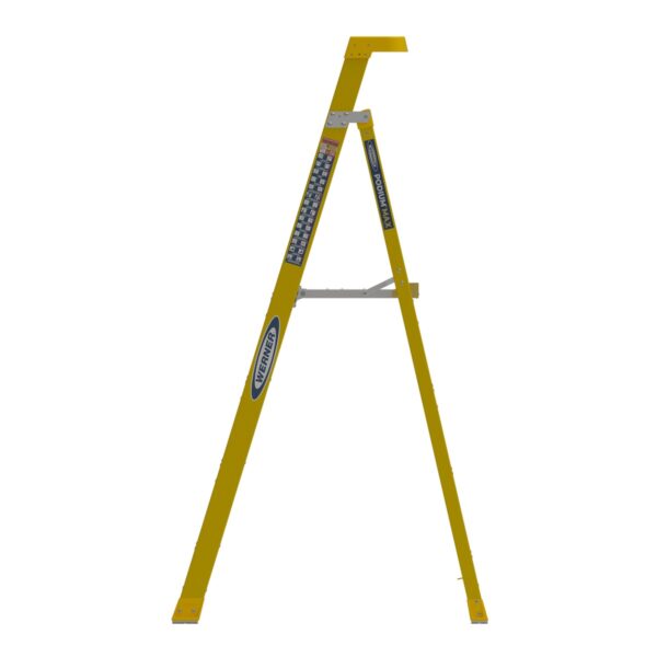 Werner PD7304 10ft Reach Fiberglass Podium Ladder, 4ft Type IAA, Yellow product image