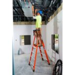 Werner PDIA04 10ft Reach Fiberglass Podium Ladder, 4ft, Type IA, 300 lb Load product image