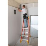 Werner PD6204 Podium Ladder, Fiberglass, 4 ft Platform Height, Type IA 300 lb, 10 ft Reach Height product image