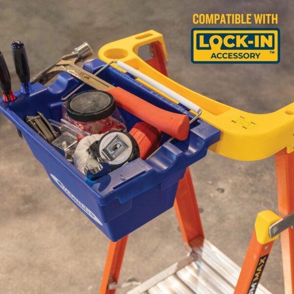 Werner PD6204 Podium Ladder, Fiberglass, 4 ft Platform Height, Type IA 300 lb, 10 ft Reach Height product image