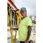 Werner PD7304 10ft Reach Fiberglass Podium Ladder, 4ft Type IAA, Yellow product image