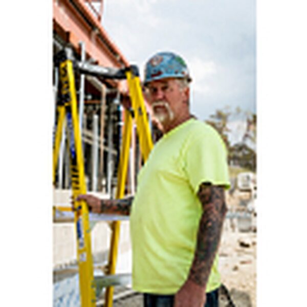 Werner PD7304 10ft Reach Fiberglass Podium Ladder, 4ft Type IAA, Yellow product image