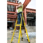 Werner PDIA04 10ft Reach Fiberglass Podium Ladder, 4ft, Type IA, 300 lb Load product image