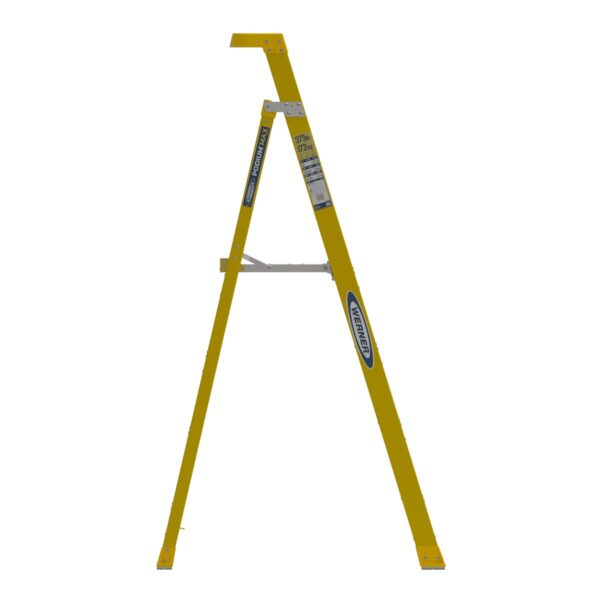 Werner PD7304 10ft Reach Fiberglass Podium Ladder, 4ft Type IAA, Yellow product image