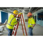 Werner PDLIA04 10ft Reach Height Fiberglass Podium+ Ladder, 4ft, Type IA, 300 lb Load Capacity product image