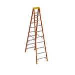Werner 6110 10ft Type IA Fiberglass Step Ladder, Single-Sided, Orange product image