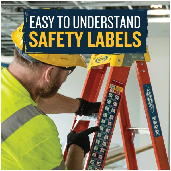 Werner 6210 10ft Type IA Fiberglass Step Ladder, Single-Sided, Orange product image