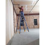 Werner OBEL10 10ft Type IAA Fiberglass Electricians JobStation Step Ladder, 375 lb Duty Rating product image