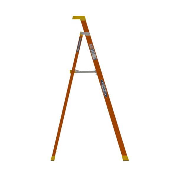 Werner PD6205 11ft Reach Height Fiberglass Podium Ladder, 5ft Platform, Type IA 300 lb product image