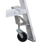 Werner PT376-4C Aluminum Platform Twin Ladder, 6 ft, Type IA, 12 ft Reach, Casters product image