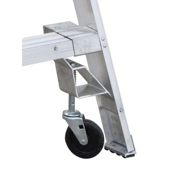 Werner PT376-4C Aluminum Platform Twin Ladder, 6 ft, Type IA, 12 ft Reach, Casters product image