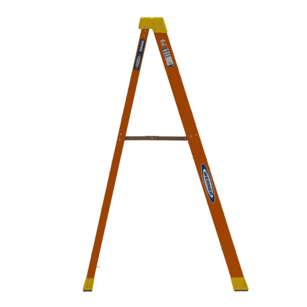 Werner P6206 6 ft Fiberglass Platform Ladder, Type IA, 12 ft Reach Height, 300 lb Duty Rating product image