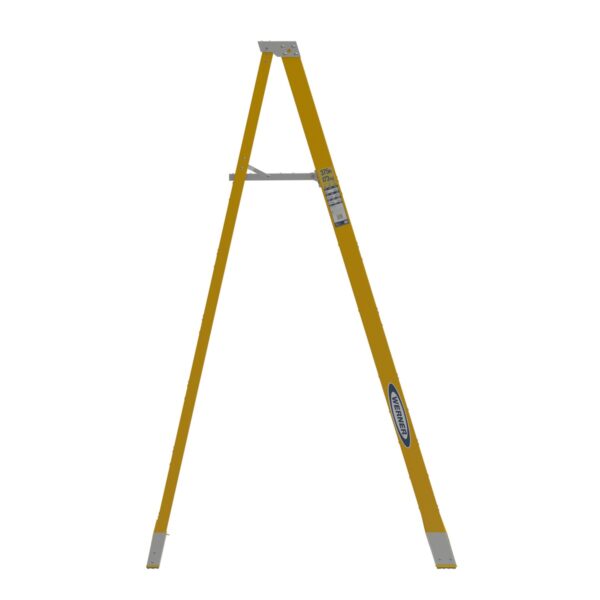 Werner P7406 Fiberglass Platform Ladder, 6 ft, Type IAA 375 lb, 12 ft Reach Height product image