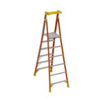 Werner PDLIA06 Fiberglass Podium+ Ladder, 6 ft, Type IA, 12 ft Reach Height product image