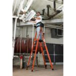 Werner PDIA06 Fiberglass Podium Ladder, 6 ft, Type IA, 12 ft Reach Height product image