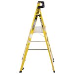 Werner PD7306-4C 12ft Reach Fiberglass Podium Ladder with Casters, 6ft Type IAA, 375 lb Capacity product image