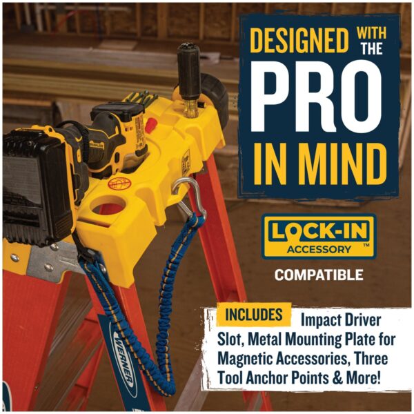 Werner 6212 12ft Type IA Fiberglass Step Ladder, Single-Sided, 300 lb Load Capacity product image