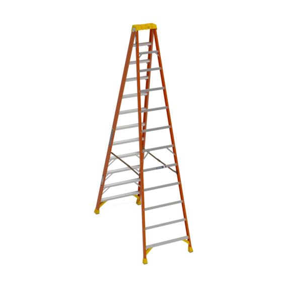 Werner 6212 12ft Type IA Fiberglass Step Ladder, Single-Sided, 300 lb Load Capacity product image