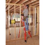 Werner FTP6212 12ft Type IA Fiberglass Tripod Ladder, 300 lb Duty Rating product image