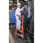 Werner FTP6212 12ft Type IA Fiberglass Tripod Ladder, 300 lb Duty Rating product image