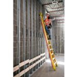 Werner L7312 12 ft Type IAA Fiberglass Leaning/Step Ladder, 375 lb Duty Rating product image