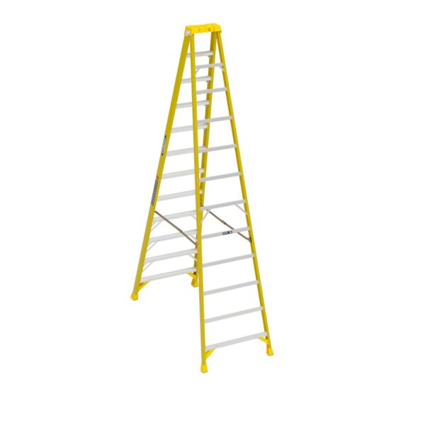 Werner 6312 12ft Type IAA Fiberglass Step Ladder, Single-Sided, 375 lb Duty Rating product image