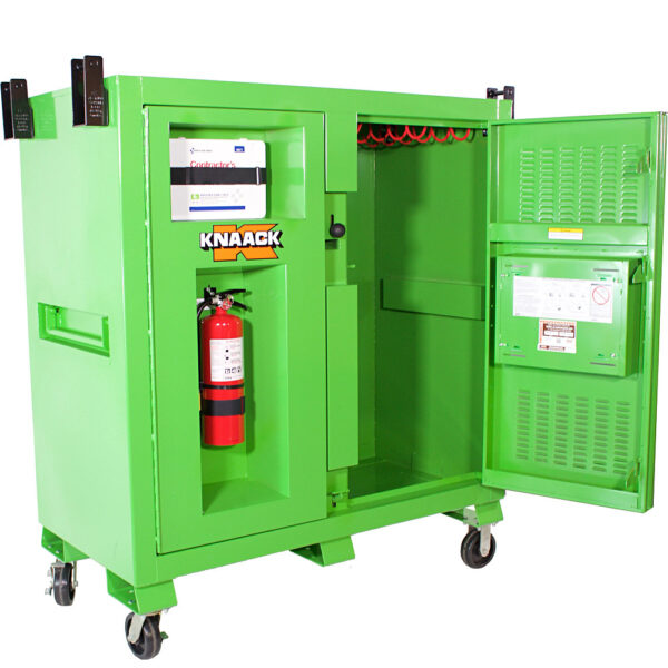 KNAACK 139-SK-01-KL Safety Kage Cabinet, 59.4 cu ft, 60 in W x 60 in H x 30 in D, Safety Green product image
