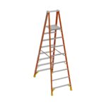 Werner P6208 Fiberglass Platform Ladder, 8 ft, Type IA, 300 lb Capacity, 14 ft Reach Height product image