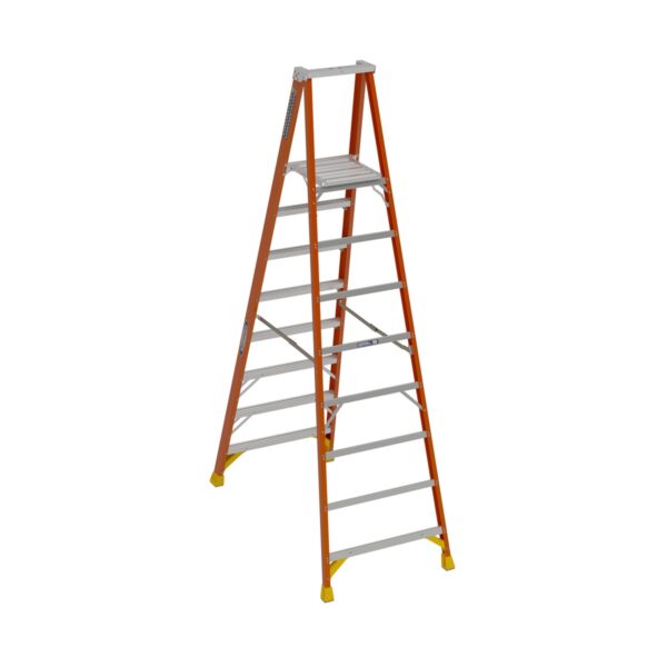 Werner P6208 Fiberglass Platform Ladder, 8 ft, Type IA, 300 lb Capacity, 14 ft Reach Height product image