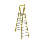 Werner PD7308 14ft Reach Fiberglass Podium Ladder, 8 ft, Type IAA 375 lb product image