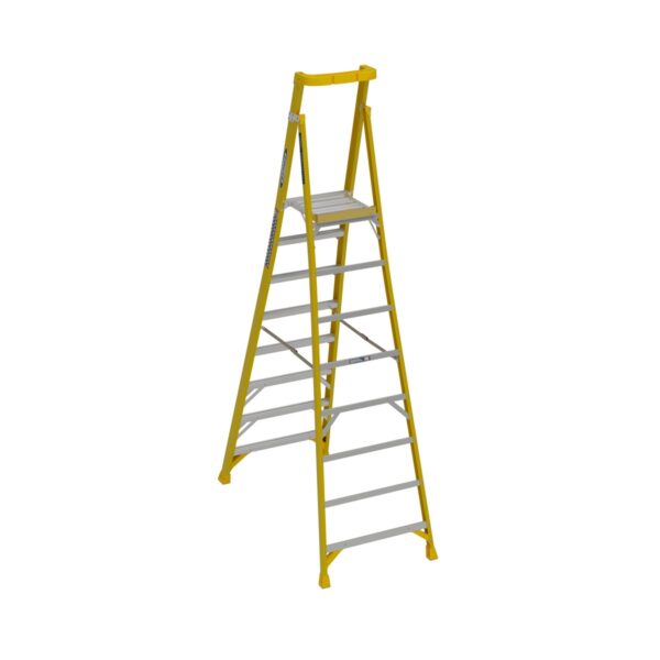 Werner PD7308 14ft Reach Fiberglass Podium Ladder, 8 ft, Type IAA 375 lb product image