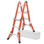 Werner FMT-13 14ft Reach Multi-Position Fiberglass Pro Ladder, Type IA, 300 lb Load Capacity product image