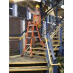 Werner FMT-13 14ft Reach Multi-Position Fiberglass Pro Ladder, Type IA, 300 lb Load Capacity product image