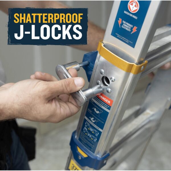 Werner MT-14IAA 14ft Reach Multi-Position Ladder, Type IAA, 375 lb Load, 13 ft product image