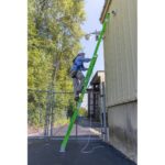 Werner B7116-2 16ft AERO Type IAA Fiberglass Box Rail/Tri-Rung Extension Ladder, Safety-Green product image