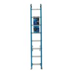 Werner FE1016-2 16ft Fiberglass Multi Section Extension Ladder, Type I 250 lb Duty Rating, Blue product image