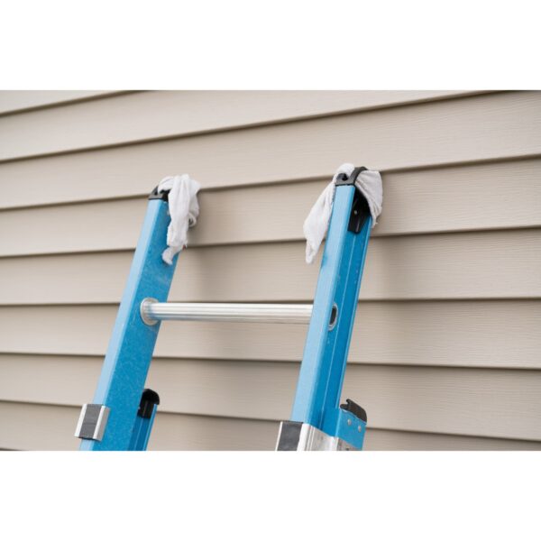 Werner FE1016-2 16ft Fiberglass Multi Section Extension Ladder, Type I 250 lb Duty Rating, Blue product image