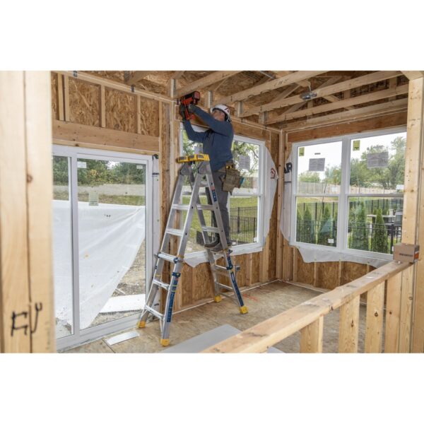 Werner ALMP-16IAA 16ft Reach Aluminum Multi-Position Ladder, 375 lb Type IAA, 6-in-1 product image