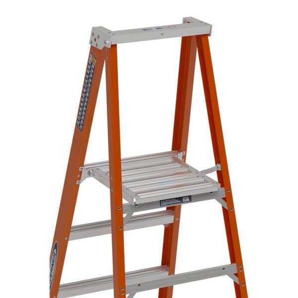 Werner P6210 Fiberglass Platform Ladder, 10 ft, Type IA, 300 lb, 16 ft Reach Height product image