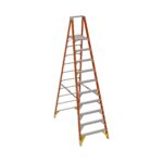 Werner P7410 Fiberglass Platform Ladder, 10 ft, Type IA, 300 lb, 16 ft Reach Height product image