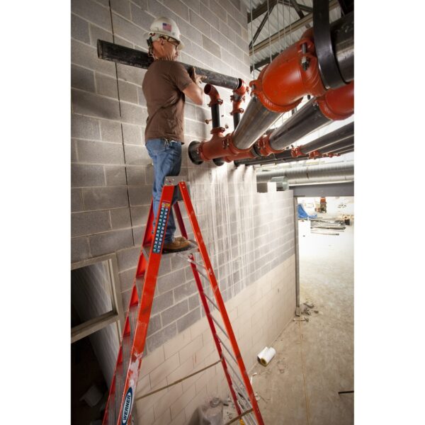 Werner P6210 Fiberglass Platform Ladder, 10 ft, Type IA, 300 lb, 16 ft Reach Height product image