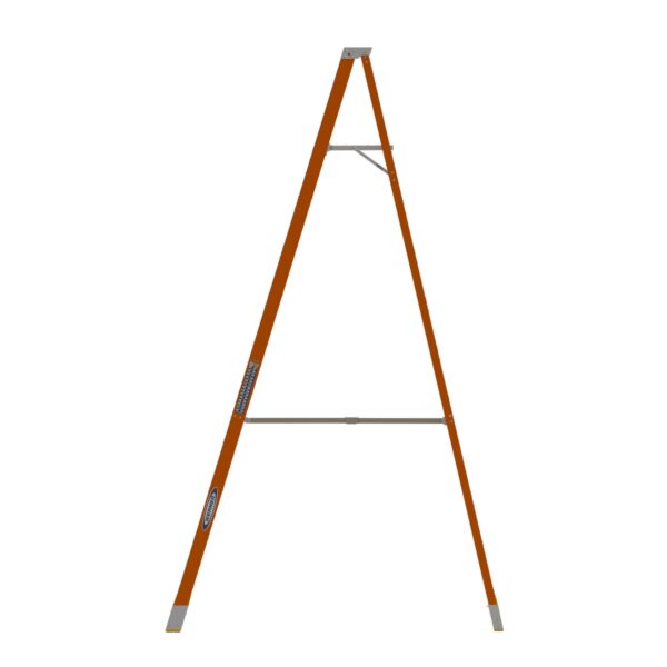Werner P7410 Fiberglass Platform Ladder, 10 ft, Type IA, 300 lb, 16 ft Reach Height product image