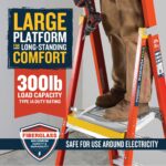 Werner PD6210 16ft Reach Fiberglass Podium Ladder, 10ft Platform Height, Type IA 300 lb product image