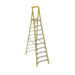 Werner PD7310 10 ft Fiberglass Podium Ladder, Type IAA, 375 lb, 16 ft Reach Height product image