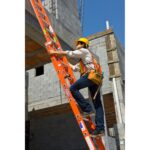 Werner D6216-2 16ft Type IA Fiberglass D-Rung Extension Ladder, 300 lb Load, 2-Section product image